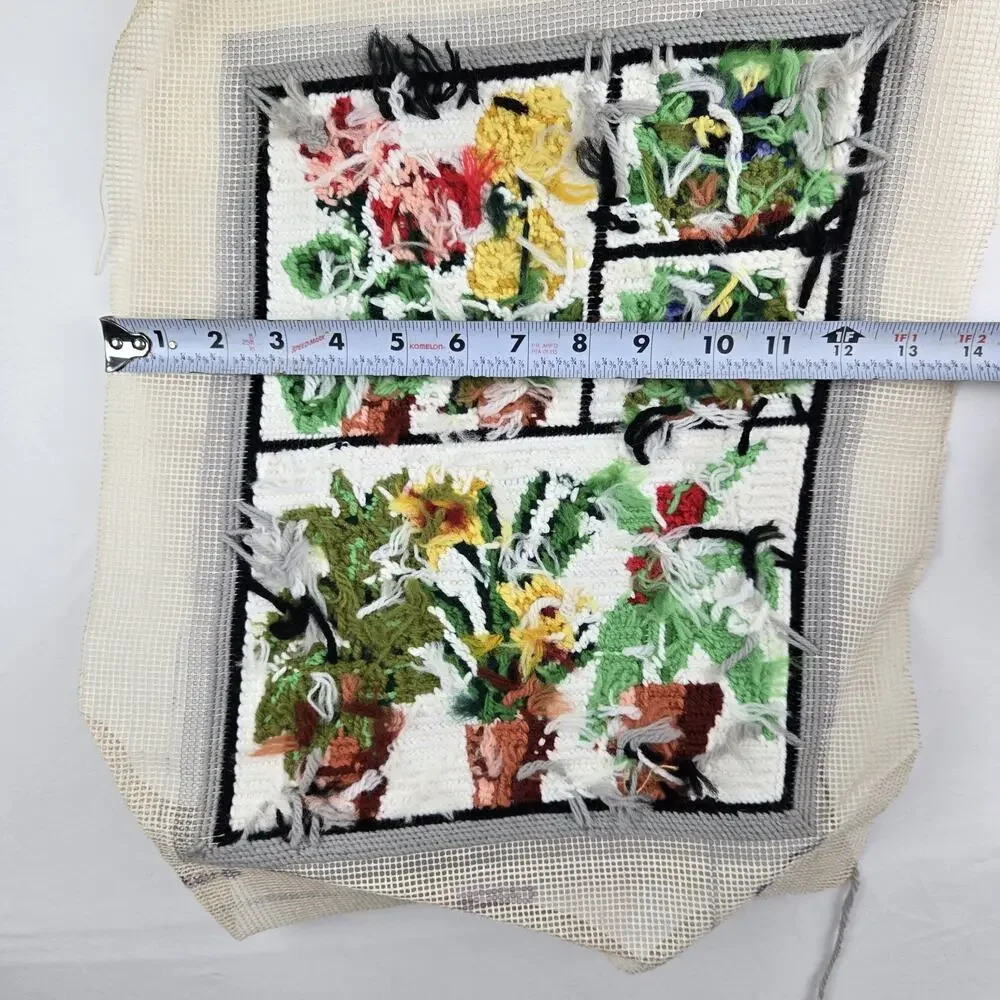 Vintage Greenhouse Needlepoint Unfinished By Caron.‎ Read